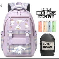 KOREAN CHINESE BACKPACK 3IN1 BACKPACK+BOTTLE+RAIN COVER