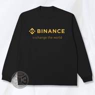 Binance T-Shirt Binance Men's Long Sleeve T-Shirt