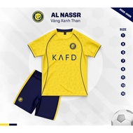AL NASSR Ronaldo Yellow Children's Football Kit - AL NASSR