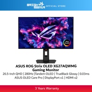 ASUS ROG Strix OLED XG27AQWMG Gaming Monitor - 26.5" QHD/280Hz/Tandem OLED/TrueBlack Glossy/0.03ms