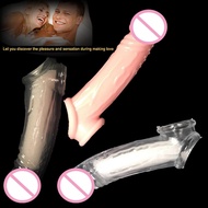 ✷Crystal Condom Reusable Penis Enlargement Sleeve Sex Toys Delay Ejaculation Intimate