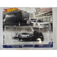 [Free Case] Hot wheels Premium 1997 Mercedes-Benz CLK GTR Team Transport