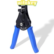 WITAKEY Wire Stripper, High Carbon Steel Automatic Crimping Tool, Easy to Use Blue Wiring Tools Cable