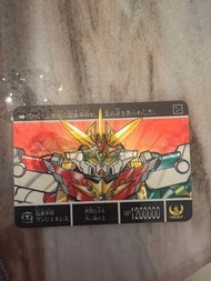 【90年代中古】SD高達 Carddass 機甲神傳說 閃卡 No.605 超機甲神 Gun-Genesis
