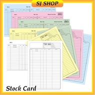 Stock Card 5x8 7x10 | Stock Record Card | Inventory Card | Kad Stok | 庫存卡