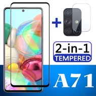 LAYAR Tempered Glass Samsung Galaxy A71 Full Screen Bonus Anti-Scratch Camera Lens Samsung Galaxy a7