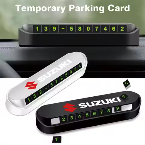 Car-Styling Car Temporary Parking Card Phone Number Card Center Cover For Suzuki Baleno SX4 Swift Ji