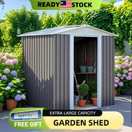 READY STOCK🔥Garden Shed Store Room Outdoor Outdoor Garden Storage Outdoor Metal Shed Garden Storage 