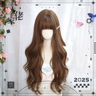 Wig Lolita Long Curly Hair Lolita Sweet Soft Girl jk Wig Cover Human Wig Cover cos Wig Cover Female