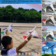 CRAFT C919 Passenger Plane Model, USB Rechargeable PP Electric Foam Aircraft, 4 Colors 34*36*7.5cm H