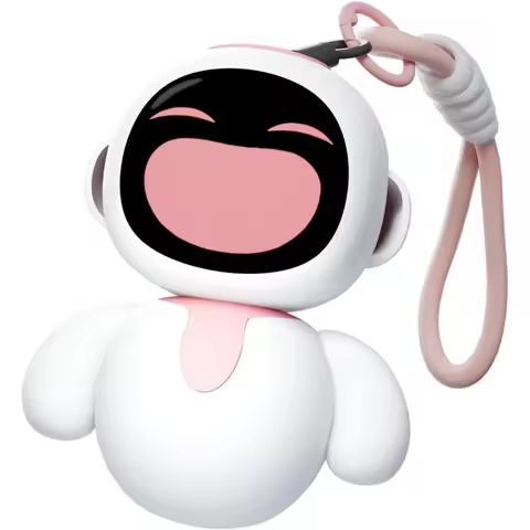 ENERGIZE LAB Eiliko Coral - Your Tiny AI Charm Robot Matches Every Daily Outfit, Fun Pendant Toys fo
