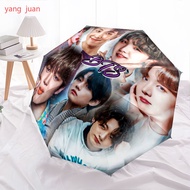 8pc BTS Vibes Umbrella Perfect for Fans and Style Enthusiasts Automatic folding umbrella