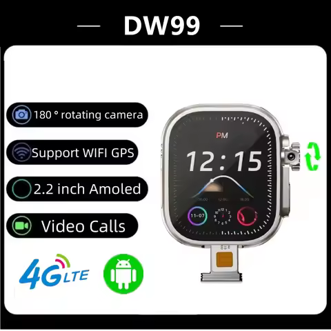 Original DW99 Ultra Smart Watch Android 4G Camera GPS WIFI Google Play Download App Video Call 2.2 i
