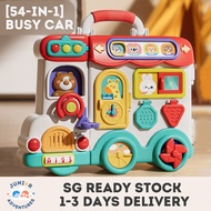 Busy Board Educational Toys Montessori Toys Multifunctional Bus Early Learning Busy Toy