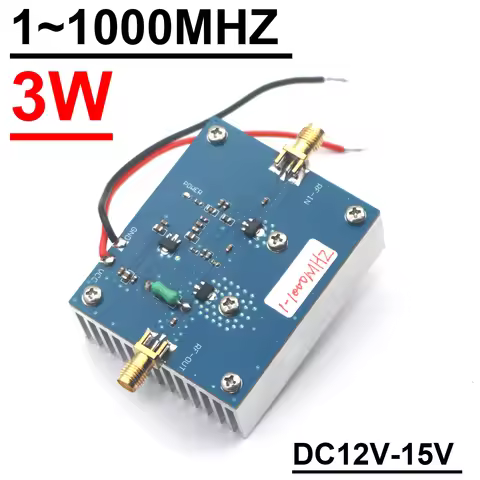 1~1000Mhz 3W RF POWER Amplifier Transmitter Signal Ham Radio FM SW HF VHF UHF Shortwave Drone Walkie
