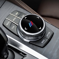 PC Car Multimedia Button Cover Large Knob Sticker For BMW F31 F30 F10 F11 E70 F25 F01 F02  G01 G30 G