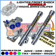 ✓ ◨ ❂ Lighten Front Shock Wave with Radial 8.1 Caliper Wave/Xrm/Rs125/Raider ( Free Jrp Sticker  )