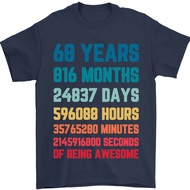68Th Birthday 68 Year Old Mens T-Shirt 100% Cotton
