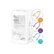 藍鷹牌 N95醫用4D立體型成人口罩 極簡白 A款 三色綜合 30片x1盒