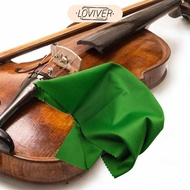 [Loviver] Polishing Cloth,Cleaning Cloth for Musical Instruments, Soft Violin Cloth Guitar