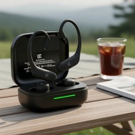 Bluetooth 5.4 KZ AE01 Earbuds, Ear-Hook Design, C-Pin Connector, Waterproof with Charging Case, for 