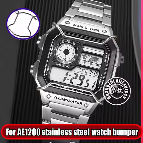 For Casio G-Shock AE1200 AE-1200WHD-1AVDF 316 Stainless Steel Watch Bumper Men Modified Anti-collisi