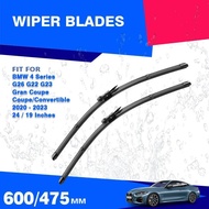 Front Wiper Blades For BMW 4 Series G22 G23 G26 2020 2021 2022 2023 Gran Coupe Convertible Windshiel
