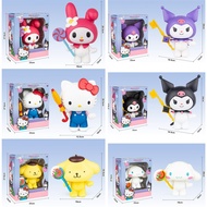 [Ready Stock] Girl Gift Large Sanrio Melody Kuromi KT Desktop Decoration Doll Detachable Joint Movab