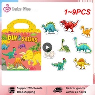 1 ~ 9PCS Hot New Children Scene Stickers DIY Hand-on Puzzle Sticker Books Reusable Cartoon Animal Learning Cognition Toys For