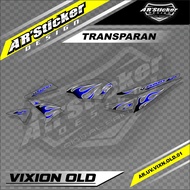 Stiker Vixion Old Transparan Sticker Decal Vixion Lama Striping List Motor Yamaha VIXION Variasi API