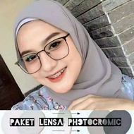 E ( E42 ) SQUARE PHOTOCHROMIC GLASSES (FREE POUCH)