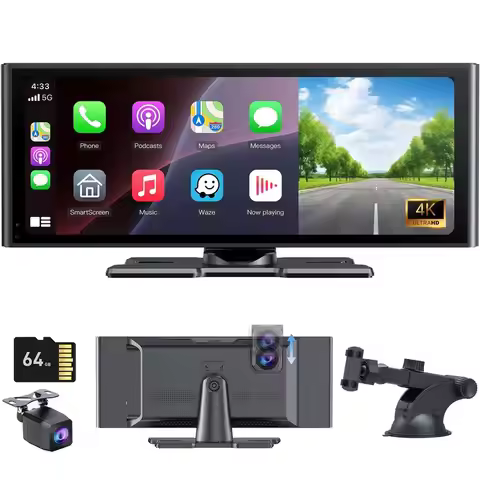 Screen for Car 10.26 HD IPS Wireless Compatible with Apple Carplay amp Android Auto,Touch Car Play S