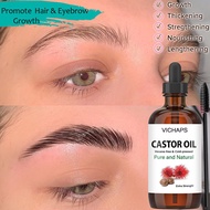 Organic Castor Oil Organic 100% Pure Cold-Pressed Best Carrier Oil For Hair Eyebrows