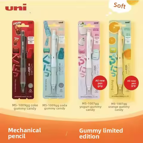 Uni Mitsubishi Mechanical Pencil M5-1007GG & 1009GG: Gummy Limited Edition Auto-Rotating Pencil, HB,