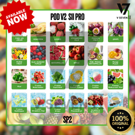 【V SEVEN II】DESIGN SP2 SII PRO V2 RE-P0D CARTOON FRUIT STICKERS 2.5CM - 8.5CM DISPOSABLE LABELS STAT