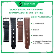 Black Shark Smartwatch Strap S1 | S1 Classis | GT | GT Neo Premium PU Leather Watch Strap For Smart 