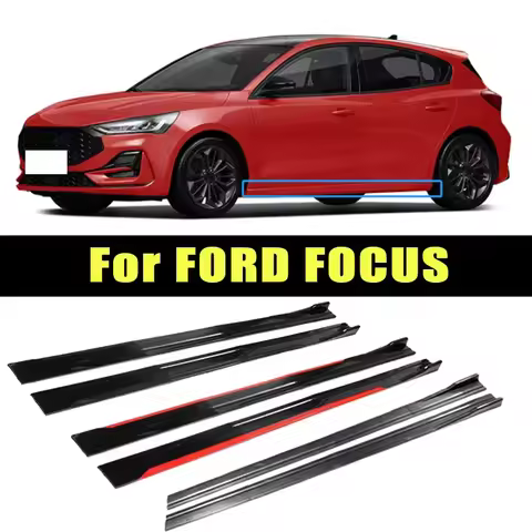 Universal 2m/2.2m Car Side Skirt Extension SplitterBumper Racing Side Wing Bumper Lip Side Spoiler F