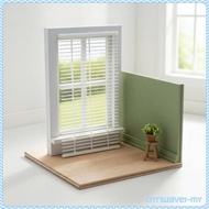 [Dynwave1feMY] Miniature Window Blind Authentic Louvered Shade Realistic Dollhouse Accessory for 1