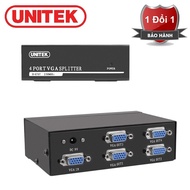 VGA Splitter 1 in 4 out Unitek U8707 - Bộ Chia VGA 1 ra 4 cao cấp UNITEK 8707 hỗ trợ độ phân giải Fu