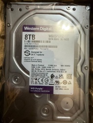 全新未開Western Digital WD Purple 8TB 監控硬碟 WD85PURZ 5隻