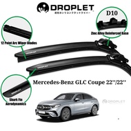 Mercedes-Benz GLC Coupe Silicone Car Wiper Blades D10 22'’/22'’ Front SetDroplet@PengelapCerminSilik