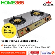 Crown Table Top Gas Cooker 318FSD - LPG/PUB