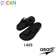 Unisex Slipper | Asadi Slipper 1455 (Black) | Asadi Selipar Unisex Hitam