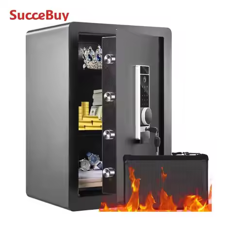 VEVOR Electric Safe 2.2/1.8 Cubic Feet Fingerprint & Digital Security Cabinet Safe W/ Fire-proof Bag