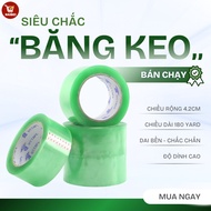 Adhesive tape, transparent tape, packing tape, high adhesion, hard to break.4,2 cm x 180 yards