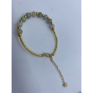 D2389 Natural Jade/Myanmar Jade/A Product Abacus Bead Bracelet Weight: 6g Size: Width 6.9mm