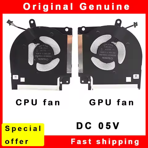 New Laptop CPU GPU Cooling Fan Cooler for DELL ALIENWARE X17 R1 R2 P48E EG50061S1-1C040-S9A EG50061S