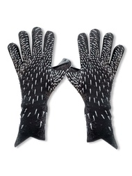 1入組守門員手套,強的握力手套適用於成年人&amp;青年,防滑和手腕受保護足球手套,尺寸,黑色