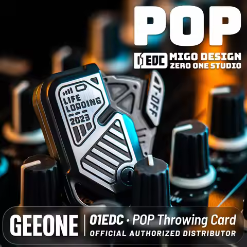 01EDC POP Throwing Card Fidget Slider Stress Relief Toys portable Decompression Fidget Spinner Fashi