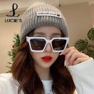 【Malaysia stock】Square Oversized Sunglasses Women Sun Glasses Ins Eyepiece Trendy Shades Female Eyew
